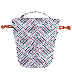 Abstract Colorful Pattern Background Drawstring Bucket Bag by Wegoenart