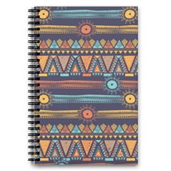 Bohemian Ethnic Seamless Pattern With Tribal Stripes 5 5  X 8 5  Notebook by Wegoenart