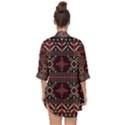 Ukrainian Folk Seamless Pattern Ornament Open Front Chiffon Kimono View2