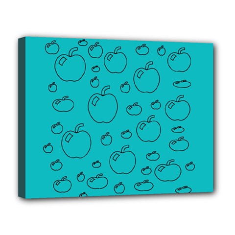 Small Apples And Big Apples Canvas 14  X 11  (stretched) by pepitasart