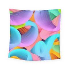 3d Color Swings Square Tapestry (small) by Sparkle