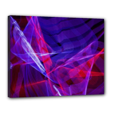 Fractal Flash Canvas 20  X 16  (stretched) by Sparkle