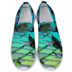 Digital Abstract Men s Slip On Sneakers by Sparkle