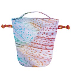 Spots Waves Drawstring Bucket Bag by Sparkle