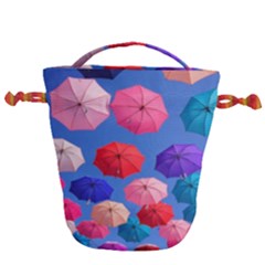 Rainbow Umbrella Drawstring Bucket Bag by Sparkle