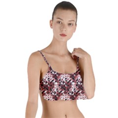 Digital Checkboard Layered Top Bikini Top  by Sparkle