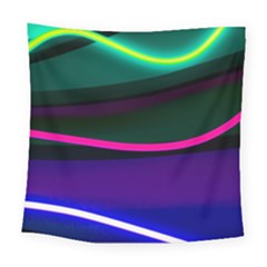 Neon Wonder Square Tapestry (large) by essentialimage