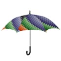 Grey Strips Hook Handle Umbrellas (Medium) View3
