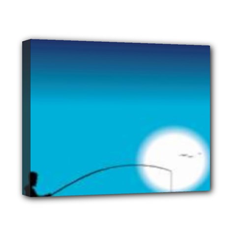 Fishing Canvas 10  X 8  (stretched) by Sparkle