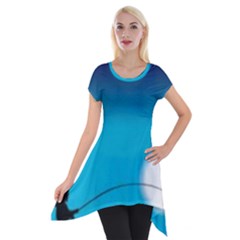 Fishing Short Sleeve Side Drop Tunic by Sparkle