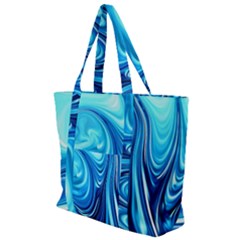 Sunami Waves Zip Up Canvas Bag by Sparkle