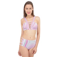 Modern Pink Cage Up Bikini Set by Sparkle
