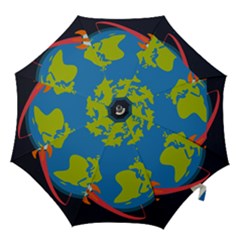 Spaceship Design Hook Handle Umbrellas (medium) by Vaneshart