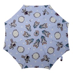 Seamless Pattern With Space Theme Hook Handle Umbrellas (large) by Vaneshart