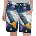 Spaceship Astronaut Space Pocket Shorts View1