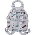 Music Themed Doodle Seamless Background Travel Backpacks View2