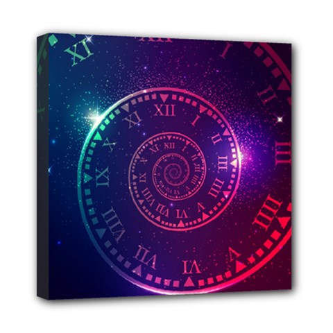 Time Machine Mini Canvas 8  X 8  (stretched) by Vaneshart