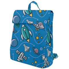 About Space Seamless Pattern Flap Top Backpack by Vaneshart