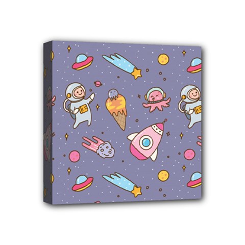 Outer Space Seamless Background Mini Canvas 4  X 4  (stretched) by Vaneshart