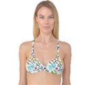 Seamless Pattern Vector With Funny Robots Cartoon Reversible Tri Bikini Top View3