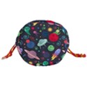 Cosmos Ufo Concept Seamless Pattern Drawstring Bucket Bag View3