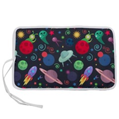 Cosmos Ufo Concept Seamless Pattern Pen Storage Case (l) by Vaneshart