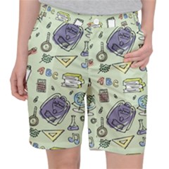 Hand Drawn Pattern School Pocket Shorts by Vaneshart