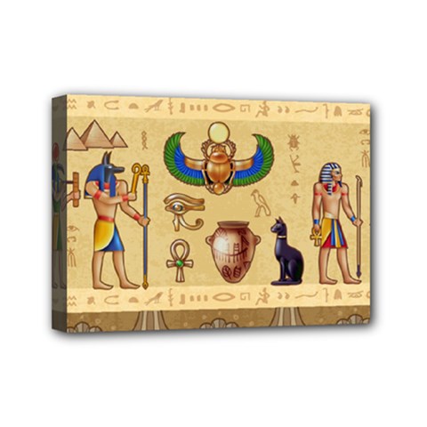 Egypt Horizontal Illustration Mini Canvas 7  X 5  (stretched) by Vaneshart