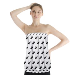 Freedom Concept Graphic Silhouette Pattern Strapless Top by dflcprintsclothing
