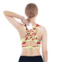 Watermelon Pattern Sports Bra With Pocket View2
