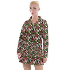 Swimmer 20s Green Women s Long Sleeve Casual Dress by snowwhitegirl