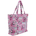 Children Pattern Design Zip Up Canvas Bag View2