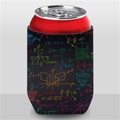 Mathematical Colorful Formulas Drawn By Hand Black Chalkboard Can Holder by Vaneshart