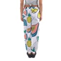 Seamless Pattern Tropical Fruit Banana Watermelon Papaya Lemon Orange Monstera Women s Jogger Sweatpants View2