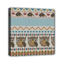 Fabric Texture With Owls Mini Canvas 6  x 6  (Stretched) View1
