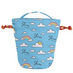 Sky Pattern Drawstring Bucket Bag by Vaneshart