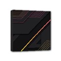 Gradient Geometric Shapes Dark Background Mini Canvas 4  x 4  (Stretched) View1