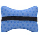 Dots With Points Light Blue Seat Head Rest Cushion View2