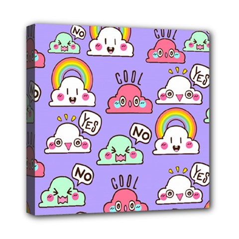 Cloud Seamless Pattern Mini Canvas 8  X 8  (stretched) by Vaneshart