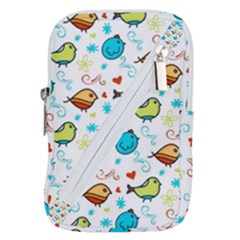 Birds Pattern Design Belt Pouch Bag (small) by Vaneshart