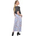 Pattern With Cute Unicorns Velour Split Maxi Skirt View2