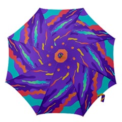 Multicolored Abstract Background Hook Handle Umbrellas (small) by Vaneshart