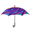 Multicolored Abstract Background Hook Handle Umbrellas (Small) View3