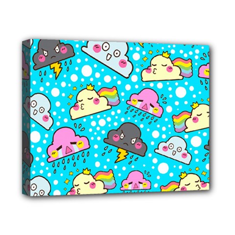 Cloud Seamless Pattern Canvas 10  X 8  (stretched) by Vaneshart