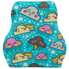 Cloud Seamless Pattern Car Seat Velour Cushion  by Vaneshart