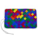 Gay Pride Diagonal Pixels Design Pen Storage Case (S) View1