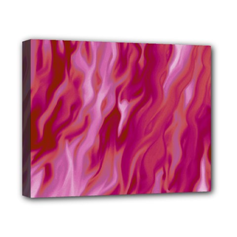 Lesbian Pride Abstract Smokey Shapes Canvas 10  X 8  (stretched) by VernenInk