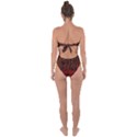 Summer  Flowers In A Floral Jungle Ornate Tie Back One Piece Swimsuit View2