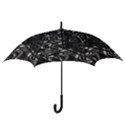 Black And White Intricate Geometric Print Hook Handle Umbrellas (Medium) View3