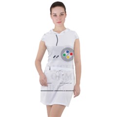 Ipaused2 Drawstring Hooded Dress by ChezDeesTees